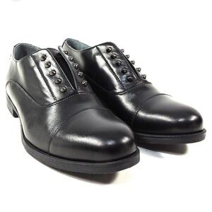 ANN TUIL Women’s Black Stud-Accent Ankle Shoes for Women NWT